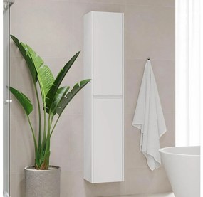 Dulap pentru baie TRONDHEIM, 174 cm, alb