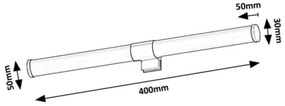Aplica LED pentru oglinda baie protectie IP44 Zain L-40cm