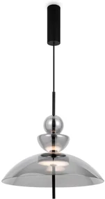 Lustra/Pendul LED design modern decorativ Bangkok 40cm, fumuriu