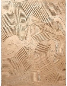 Tablou pictat manual 88x118 cm Metallic Brown – Malerifabrikken