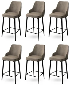 Set de scaune de bar Enox Cappuccino, 6 buc., 6 buc.
