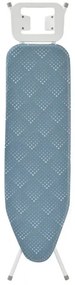 Masă de călcat Kinghoff KH 1938, 107.5x30.5 cm, 4 poziții de reglare, Suport pentru fier de călcat, albastru