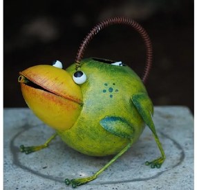 Figurina metal Watering can frog