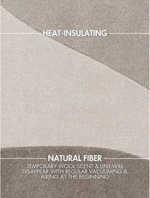 Covor bej țesut manual din lână 160x230 cm Hackney Clarissa – Ted Baker