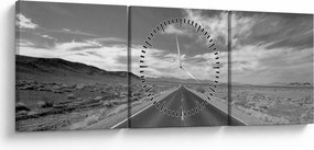 Tabloul cu autostrada (cu ceas) (90x30 cm)