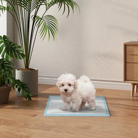PawHut Set 100 Covoare Absorbante pentru Câini cu 6 Straturi, Covoare Igienice pentru Câini, 45x30 cm, Albastru | Aosom Romania