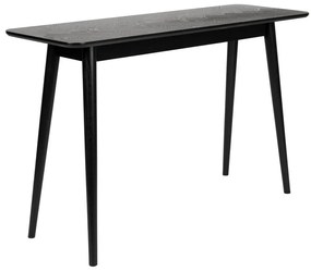 Masă consolă neagră 40x120 cm Fabio – White Label