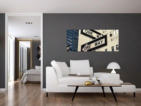 Tablou - New York ONE WAY (120x50 cm)