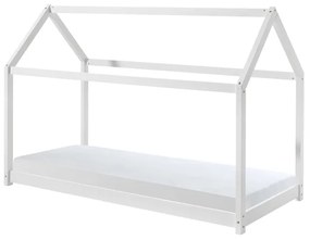 Set CABANE de culoare albă format dintr-un Pat copii Vipack (90 x 200 cm) și o SALTEA PAT COPII Basic Cool (90 x 200 x 10 cm).