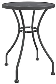 317342 vidaXL Masă de grădină antracit Ø60x72 cm plasă metalică expandată