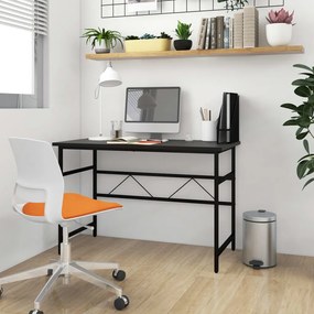 20538 vidaXL Birou de calculator, negru, 105x55x72 cm, MDF și metal