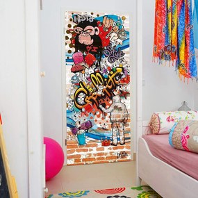 Fototapeta pentru usa GRAFFITI 86x200 cm