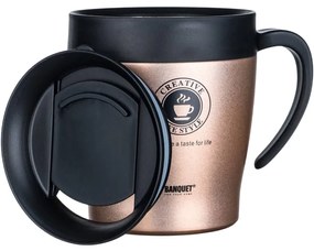 Cană termo Banquet TAZZA 330 ml,  maro