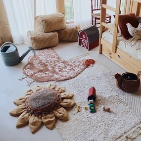 Pernă pentru copii din bumbac 90x90 cm Sunflower – Lorena Canals