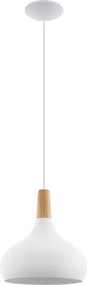 Eglo 96982 - Lustr SABINAR 1xE27/60W/230V pr. 28 cm alb