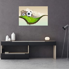 Tablou - Teren de fotbal (90x60 cm)