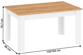 Masă de sufragerie Lanuelle S (pentru 4 persoane). 1017023