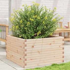 vidaXL Jardinieră de grădină, 80x80x46 cm, lemn masiv de pin