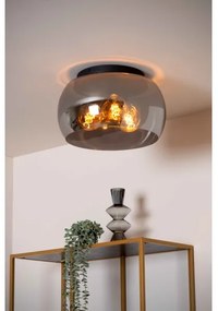 Plafonieră Lucide 45101/40/65 OLIVIA 3xE27/40W/230V d. 40 cm negru