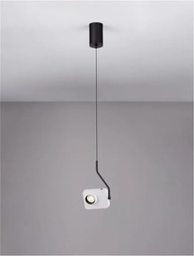 Pendul LED cu spot directionabil stil minimalist KEDROS alb