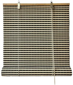 Jaluzea neagră/în culoare naturală din bambus 200x160 cm Vela – Gardinia