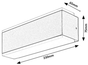 Aplica LED iluminat exterior ambiental, Protectie IP54, Mataro