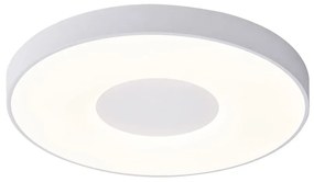 Plafoniera LED Smart dimabila cu telecomanda COIN 65cm alba