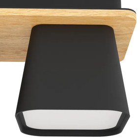 Plafonieră Eglo 390007 RUSCIO 2xE27/40W/230V negru/maro