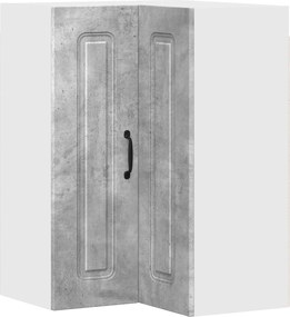 vidaXL Dulap de bucătărie Kalmar Gri din beton 57 x 57 x 80 cm
