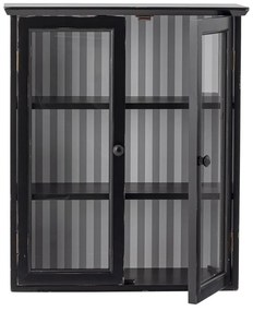 Vitrină neagră din lemn de brad suspendată 51,5x66,5x22,5 cm Hazem – Bloomingville