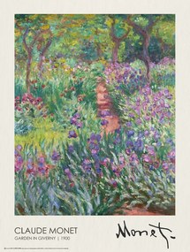 Poster The Artist’s Garden in Giverny (1900), Claude Monet