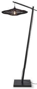 Lampadar eco din bambus cu ratan Zanzibar L bl/55cm, bl