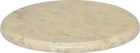 vidaXL Blat de masă, crem, Ø40x2,5 cm, marmură