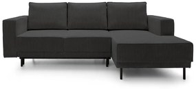 Colțar Rodriguez mini (D) (gri închis + negru). 1099134
