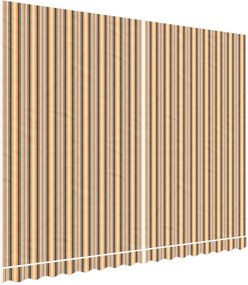 vidaXL Pânză de rezervă copertină, dungi multicolore, 4x3 m