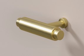 Comodă TV Lorini 200 cm cu sertare - culoare cașmir / mânere aurii tip T-bar