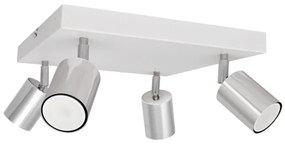 Spot LED TUNE 4xGU10/4,8W/230V crom mat/alb