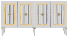 Dulap Lideke 2 (alb + auriu) . 1093459