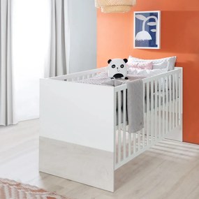 Pătuț alb-gri deschis 70x140 cm Julia – Roba