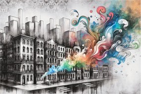 Tablou - Viața industrială (90x60 cm)