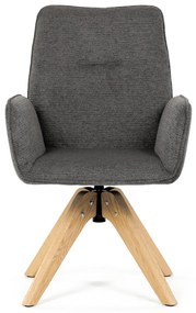 Scaun de sufragerie DCH-C2148 GREY2 cu materialimpermeabil