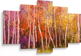 Tablou - Pădurea colorată (150x105 cm)