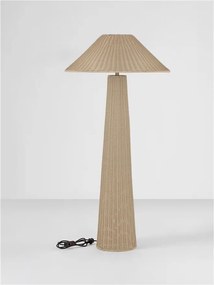 Lampa de podea din ratan sintetic pentru exterior Plom maro deschis