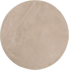 vidaXL Covor HUARTE, fir scurt, moale și lavabil, nisipiu, Ø 80 cm