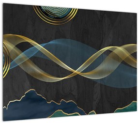 Tablou pe sticlă - Abstract (70x50 cm)