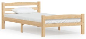 322062 vidaXL Cadru de pat, 100x200 cm, lemn masiv de pin