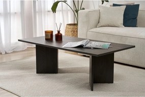 Măsuță de cafea neagră cu aspect mat 60x119 cm Sabin – Kalune Design