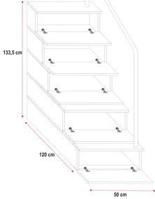 Zondo Pat pentru copii Ruby IV S (Alb + gri) (Cu somieră). 611109