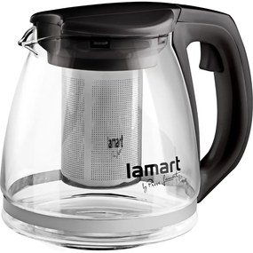 Ceainic Lamart LT7025 Verre 1,1 l, negru, 1,1 l