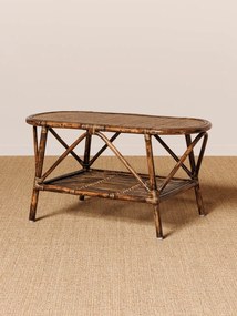 Masuta de cafea ovala, din rattan, Veracruz